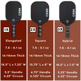 CRBN 2X Power Series (Square Paddle) Pickleball Paddle